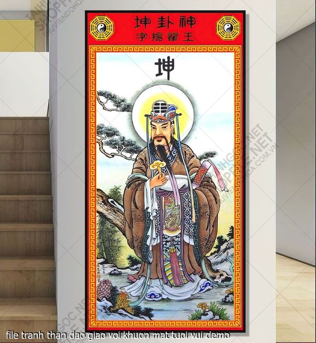 tranh phat giao file tranh than dao giao voi khuon mat tuoi vui